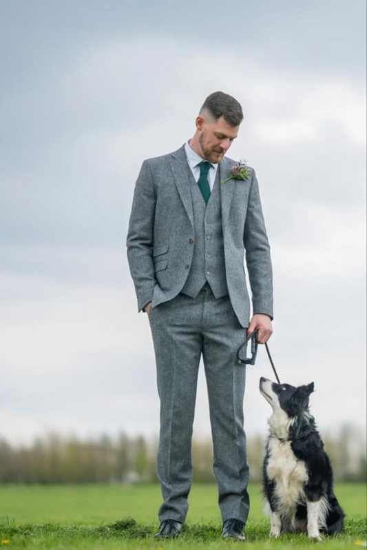 Men grey suits, tweed Suit,3 Piece suits, wedding suits, Men Dinner suits, Groom Wear, Men Beach Suits, Men slim fit suits