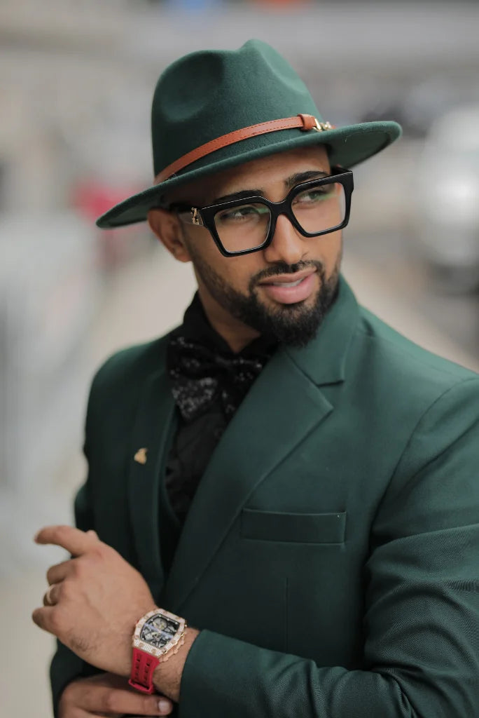 Men Green Three Piece Suit Formal Wedding Elegant Premium Bespoke Gift For Him