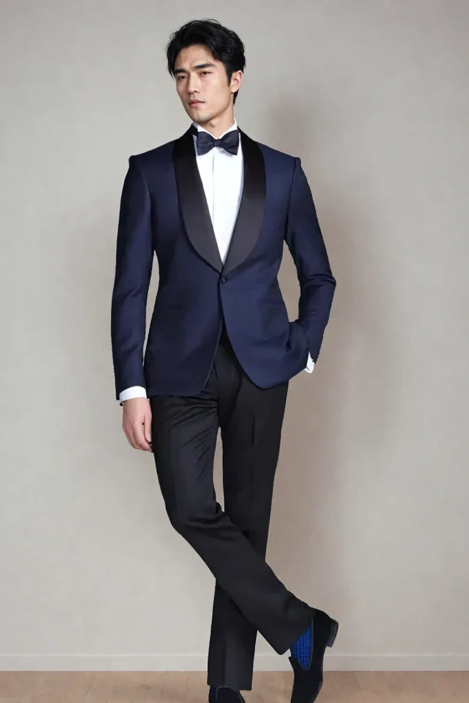 Men Dark Royal Blue Tuxedo Suit Special For Pre Wedding Functions Reception Parties Galas & Every Occasion Wear