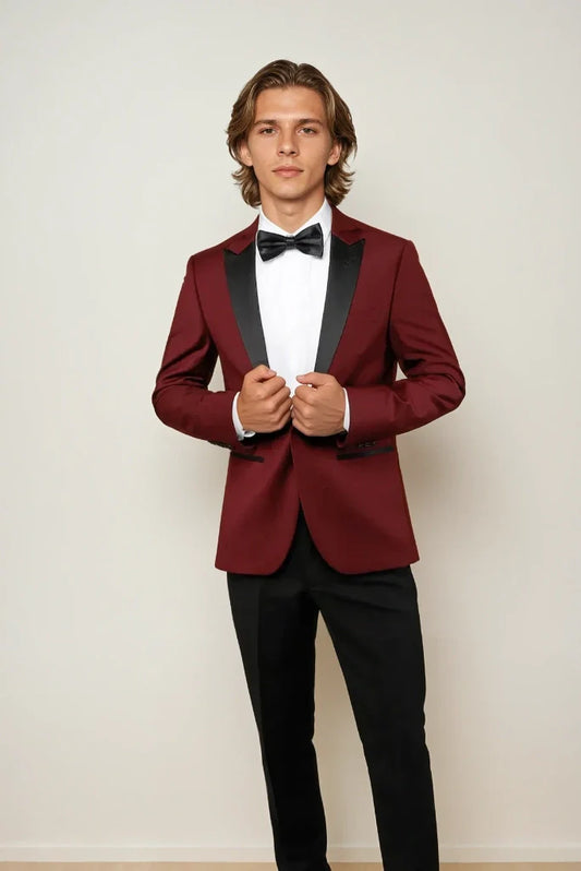 Men 2 piece Maroon Stylish Tuxedo Suit Wedding Wear Suit Luxury Elegant Look Groom Suit Party Wear Suit
