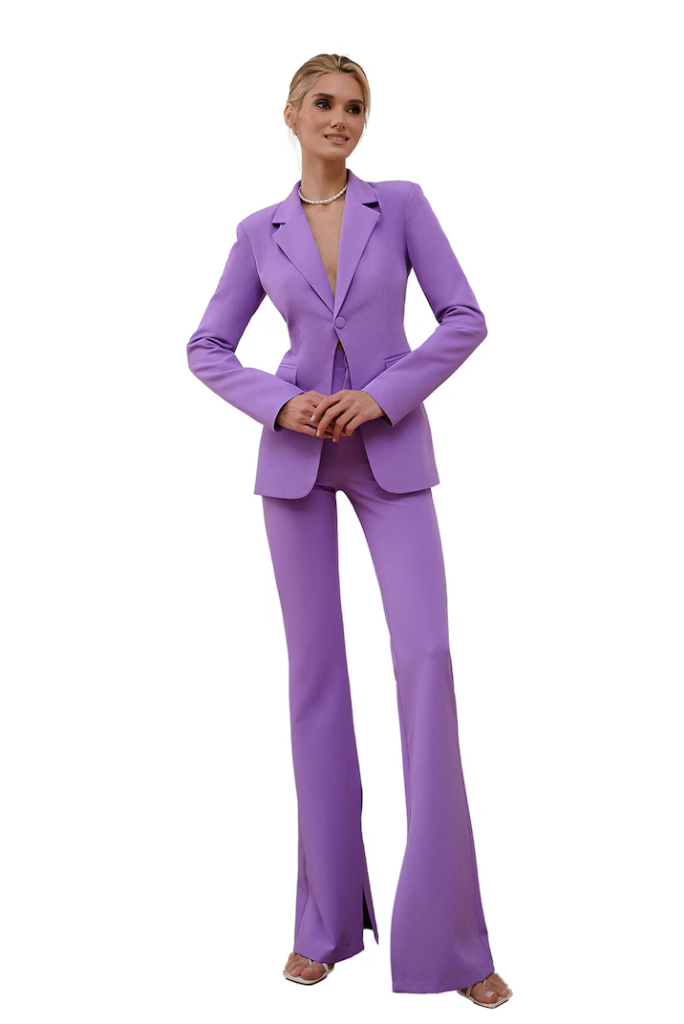 Lavender Elegant 2 Piece Suit for Her, Party wear Suit For Women, Occasion 2 Piece Suit