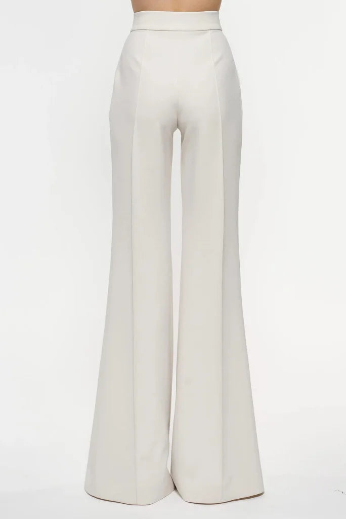 Designer White Embroidery Blazer Suit For Women, Peplum Styled blazer and Fit Flare Pant for Christmas and Bridesmaid