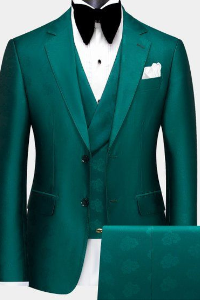 Men 3 Piece Suit Teal Green Tuxedo Wedding Suit Dinner Suit Party Wear Suit Slim Fit Suit Men Clothing Bespoke