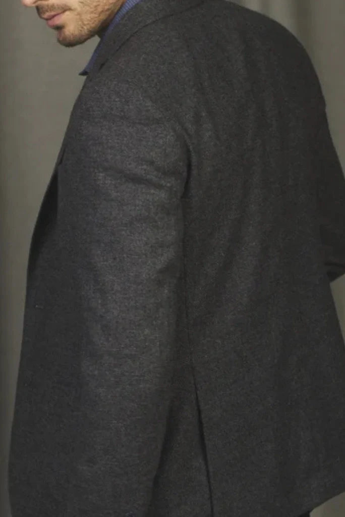 Men Grey Tweed Blazer For Wedding Parties Engagement & Every Occasion Wear