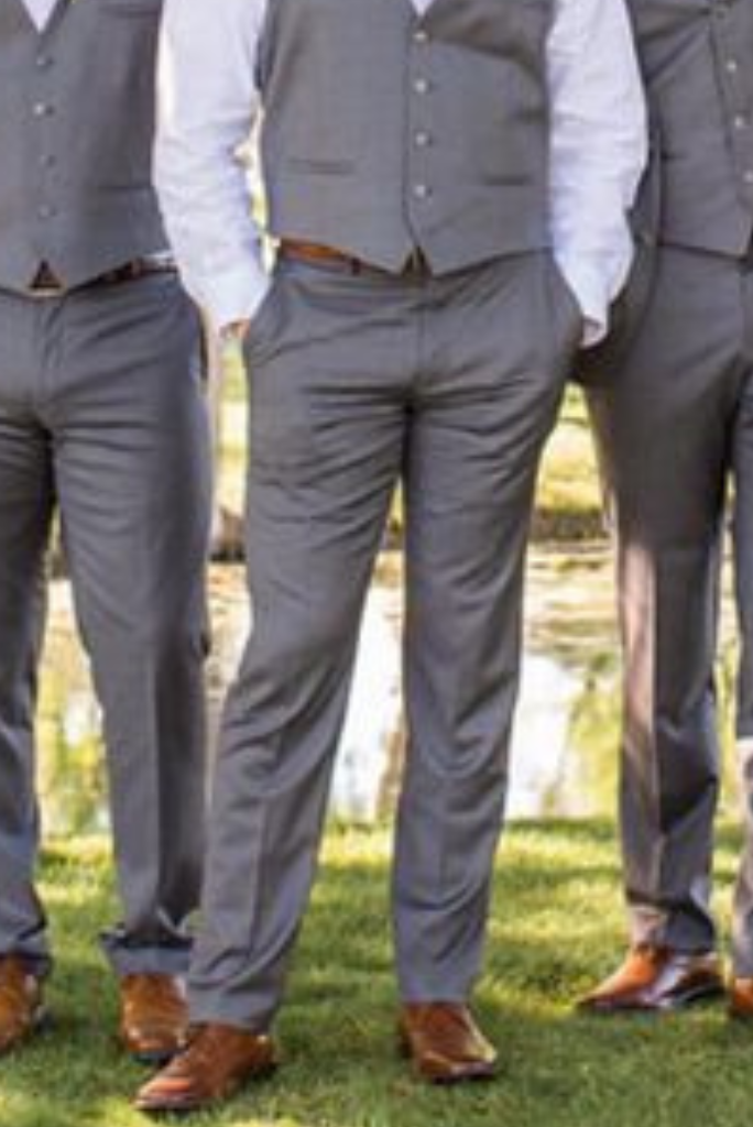 Men Groomsmen Half Party Wear Waist Coat Stylish Half Jacket Classic Grey Wear At Sainly