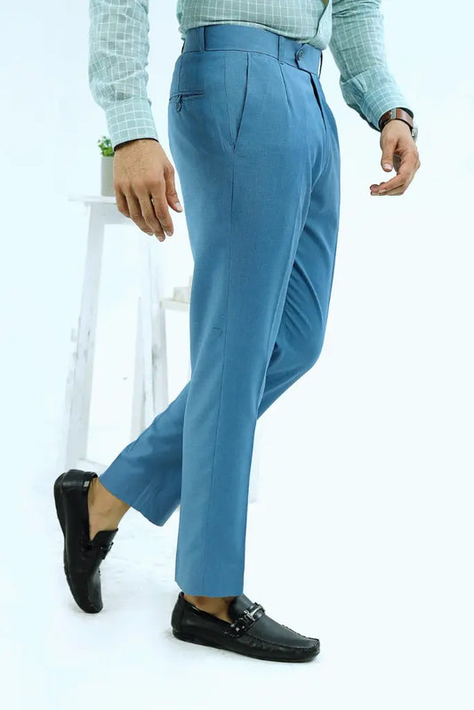 Men Sky Blue Slim Fit Office Pant Wedding Pant Casual Pant Night Dinner Trouser Gift For Him