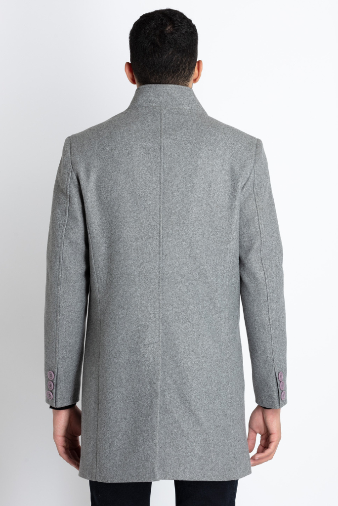 Men Over Long Coat Grey Trench long coat Classic Business Jacket Winter Outwear Jacket Tweed Vintage Overcoat New Year Gift For Him bespoke menswear