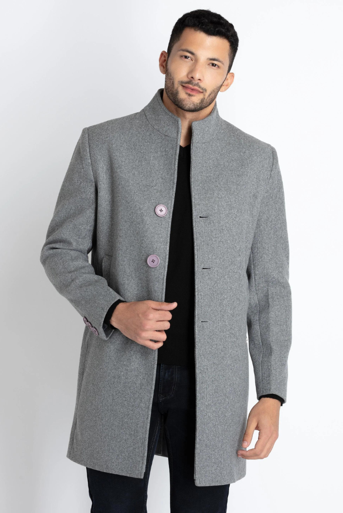 Men Over Long Coat Grey Trench long coat Classic Business Jacket Winter Outwear Jacket Tweed Vintage Overcoat New Year Gift For Him bespoke menswear
