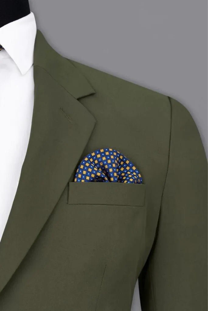 Men Green Two Piece Wedding Suit Groomsmen Elegant Slim Fit Suit Green Classic Wear Bespoke gift For Him